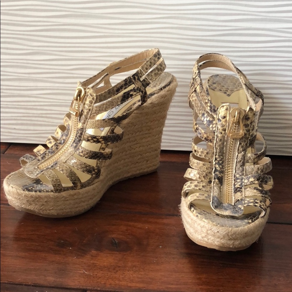 Jimmy Choo Python Cage Espadrilles - image 1